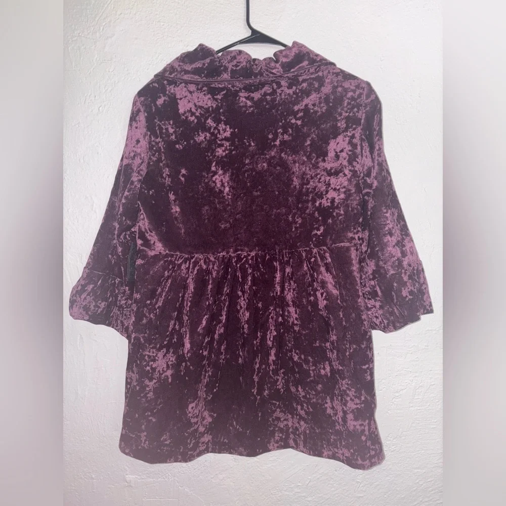 Ashley Judd NWT Extra Button Velour Jacket size Medium